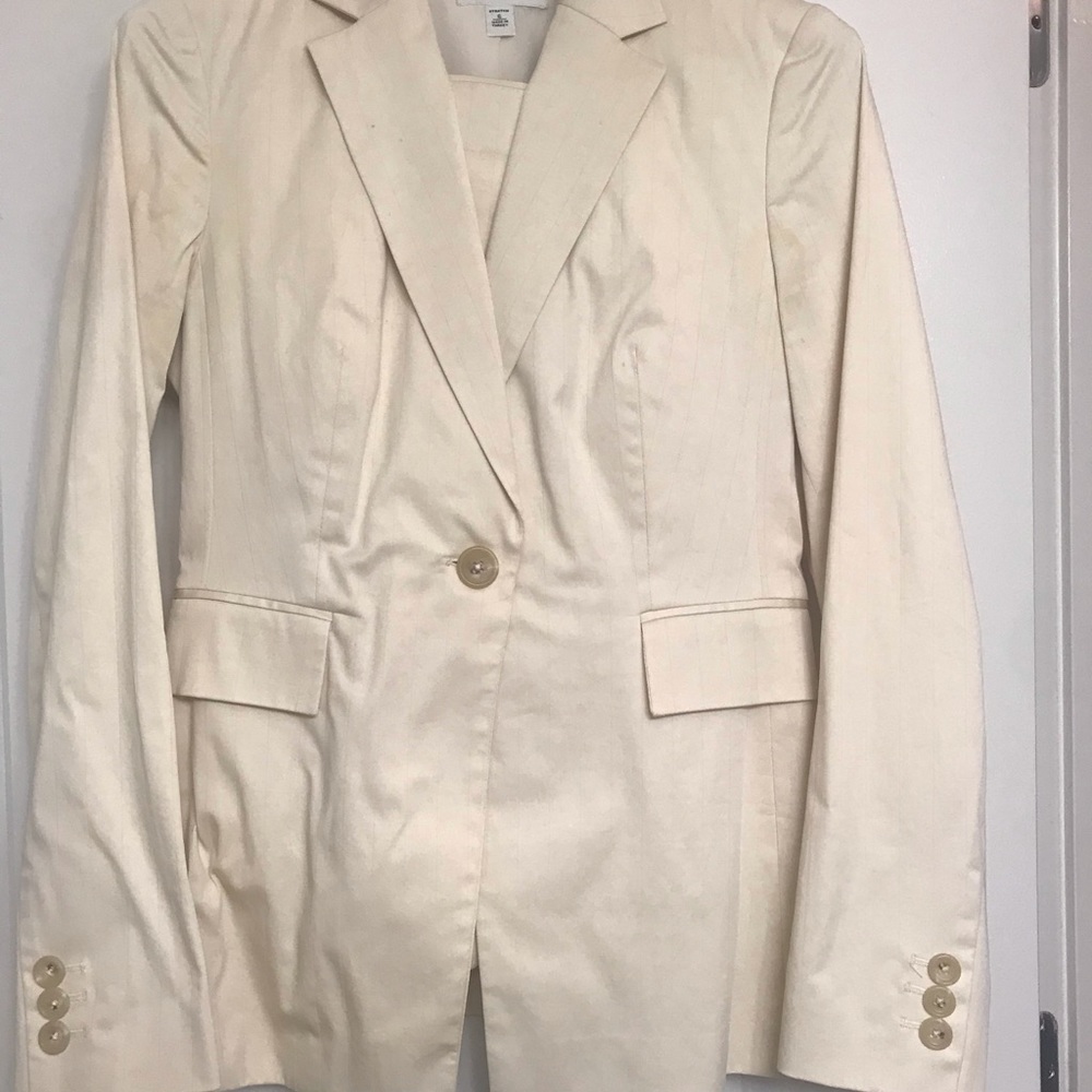 Cream on cream suit
